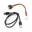 PCI - E 1X to 16X Riser Card + USB 3.0 Extender Cable for Bitcoin Litecoin Miner