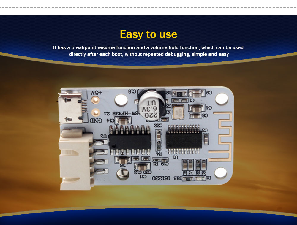DIKAVS PAM8403 Bluetooth Audio Receiver Digital Amplifier Board