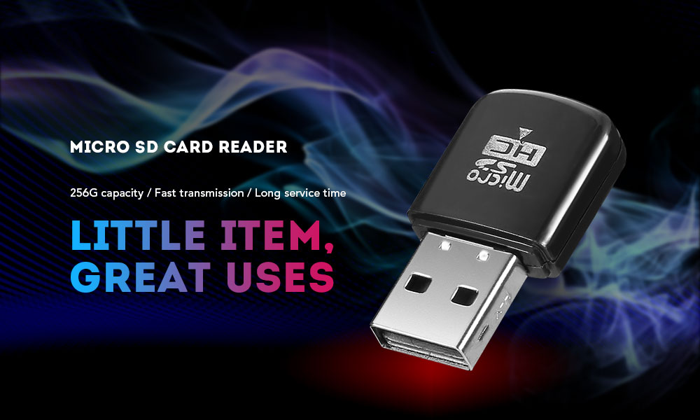 Micro SD / TF Card Reader 2PCS - Black